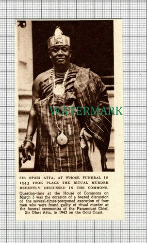 C2855) Sir Ofori Atta Funeral - 1947 SMALL!!