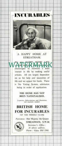 C2968) British Home For Incurables Middle Class Streatham - 1951 Clip
