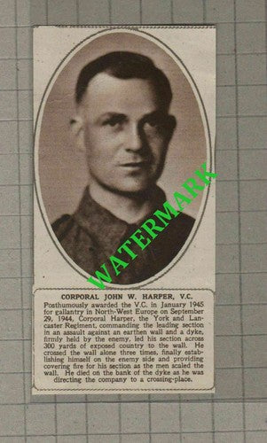 C2470) Corporal John W Harper York & Lancaster Regiment - 1945 Clip
