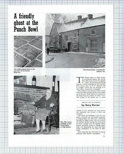 (5196) The Punch Bowl Inn High Easter Essex Mrs Min Lowe Aunt - 1970 Clip