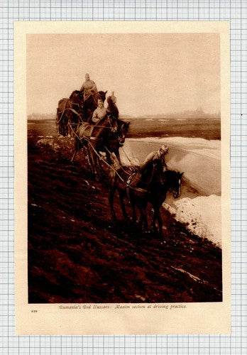 (6269) Rumania Romania Red Hussars - 1916 Clip