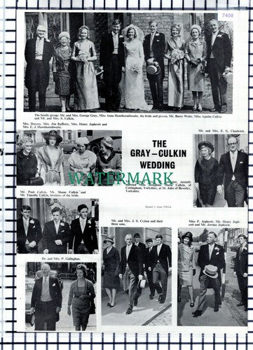 (7408) Michael Gray Leicester Josephine Culkin Cottingham Doocey - 1965 Cutting