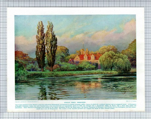 (5881 Bisham Abbey Berkshire F C Varley - c.1930s Print
