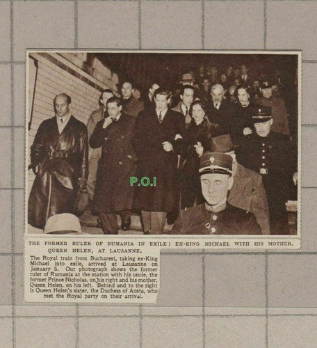 C1818) Ex King Michael Rumania With Queen Helen At Lausanne - 1948 Clip