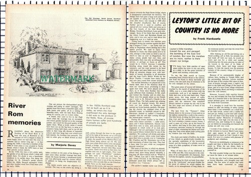 (8309) River Rom Marjorie Davey Gresty Old Vicarage Romford - 1975 Article