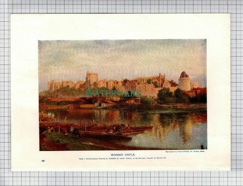 WINDSOR CASTLE - c.1910 Print