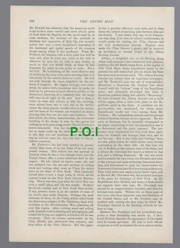 (5715) Harold Frederic Novelist & Journalist William Clarke - 1896 Article