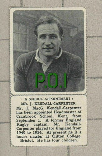 (5250) J Kendall-Carpenter Headmaster Cranbrook School Bristol - 1961 SMALL Clip