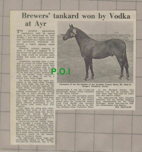 (5742) Mr Niall D Hodge Turnberry Navan Ayrshire Show - 1969 Clip