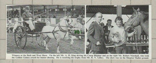 (C117) A H King Cusop Blighter Robert Marshall R N Gilbey Shepton Mallet - 1972