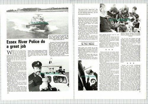 (6563) Essex River Police Sgt George Thurtle Ken Blight Barry Simmonds - 1973