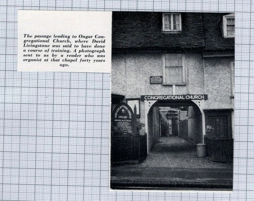 (5177) Ongar Congregational Church Passage Essex David Livingstone - 1963 Clip