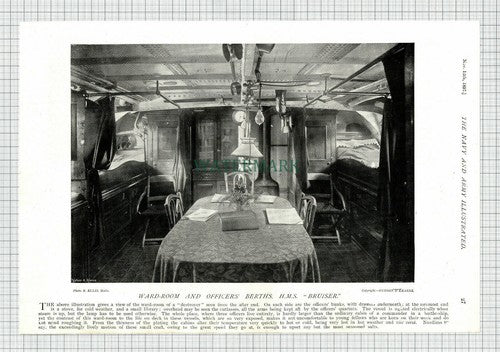 X1908) HMS BRUISER Ship - 1897 Page