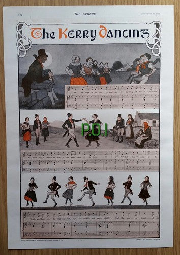 The Kerry Dancing Irish Pub Song George Morrow - 1918 News Page / Print