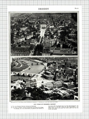 Dresden Germany - 1950s Book Print