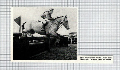 Catherine Swift Horse Riding Soldato Ludlow Pony Club Trials - 1971 Cutting