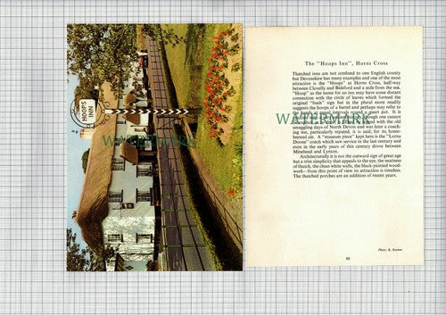 (8493) The Hoops Inn Horns Cross - 1958 2-Part Cutting