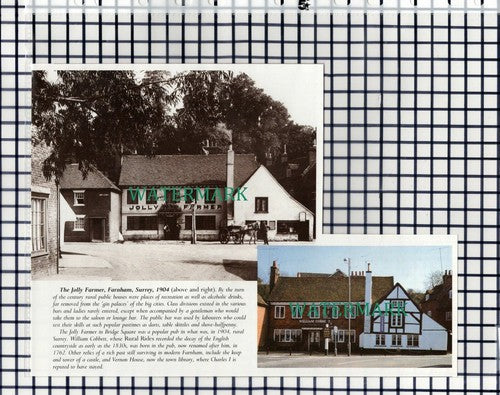 (7857) The Jolly Farmer Farnham Surrey William Cobbett Pub - 1980s Cutting