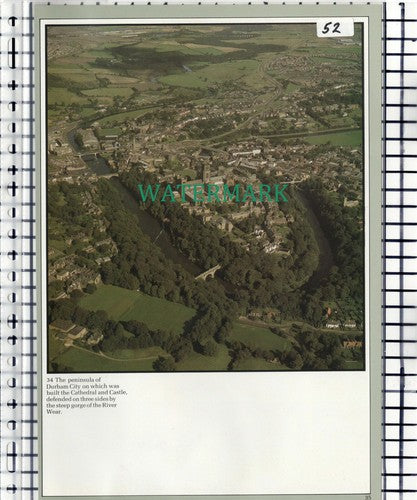 (52) Durham City Aerial View - c.1980s Cutting