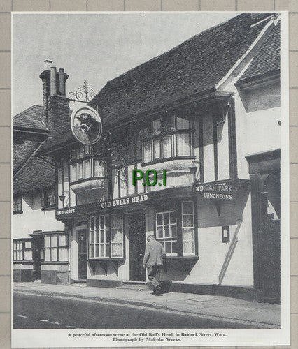 (5676) The Old Bull's Head Baldock Street Ware Hertfordshire - 1967 Clip