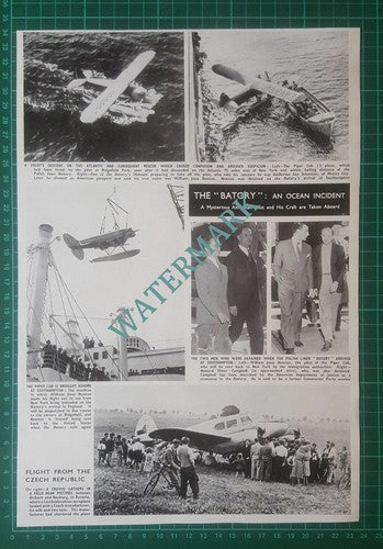 (X482) BATORY Polish Liner Southampton William Jesse Newton Campbell - 1950
