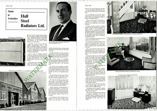 Wilfred Airey Hull Steel Radiators Ltd Hull Rad - 1967 Article