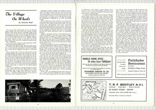 Tedbury St Mary Devon Tony Horton Moseley Pathfinder Village - 1967 Article