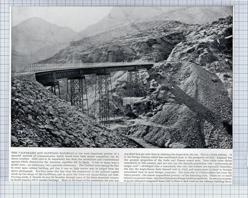 (5670) The Valparaiso & Santiago Railroad - c.1890s Cutting