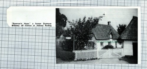 (C53) Sparrow's Hope Dunmow Brewery Off Licence Abbess Roding - 1973 Clip