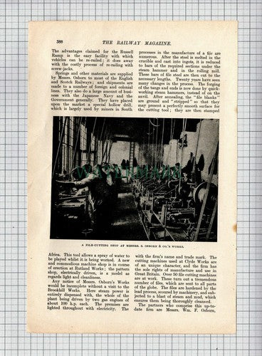 Samuel Osborn & Co Clyde Steel Iron Works Sheffield - 1905 Article