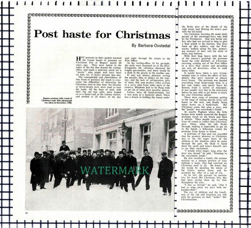 Bognor Sussex Postmen Mail - c.1967 Article / Print