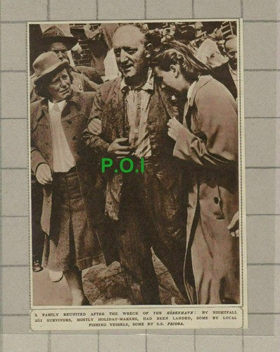 C1914) KOBENHAVN Survivors Family Reunited After Ship Wreck - 1948 Clip