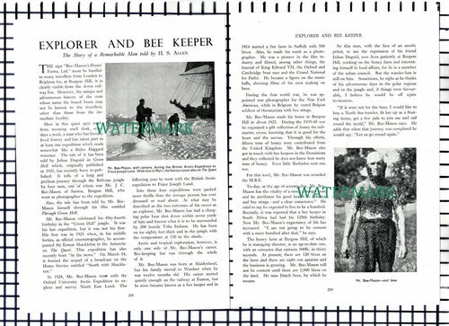 (8221) Mr Bee Mason Bee-Mason's Honey Farms Burgess Hill Sussex - 1950 Article