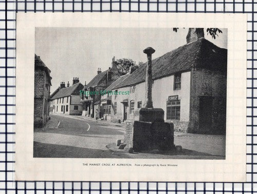 (6774) Alfriston Sussex Market Cross - 1953 Cutting