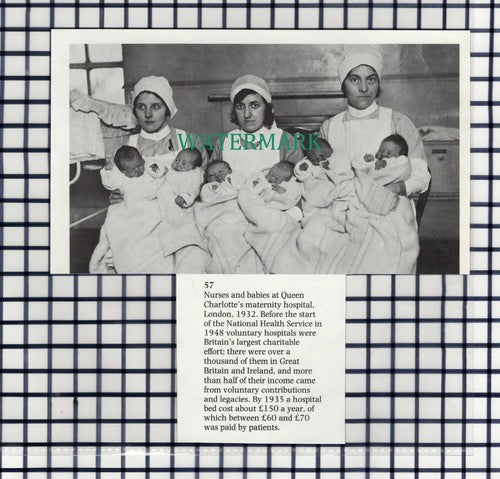 (7593) Queen Charlotte's Maternity Hospital London Nurses - 1980s Cutting