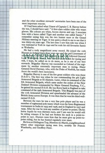 C2088) Roscoe Harvey Horse Racing - 1965 Article