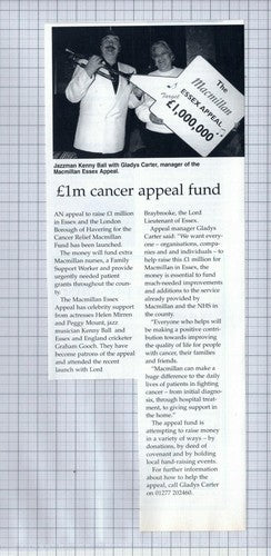 (5288) Gladys Carter Macmillan Essex Appeal Kenny Ball - 1996