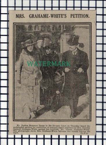 C7006) Mrs Dorothy Cadwell Grahame-White Claude - 1916 Cutting