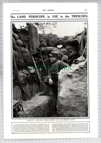 The Land Periscope Trenches France World War One - 1915 News Page