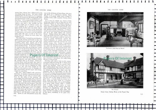 (6996) Chalfont St Peter Penn Quakers Ernest Pulbrook - c.1912 Article
