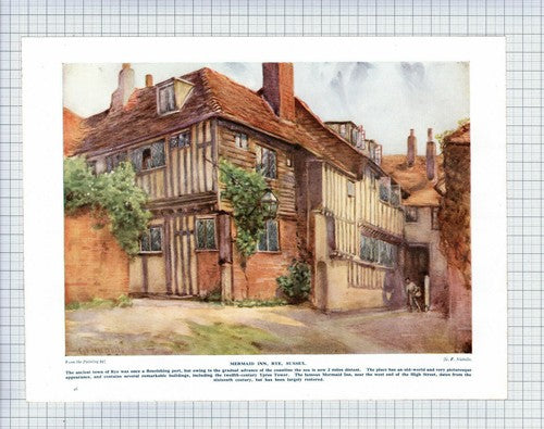 Mermaid Inn Rye Sussex G F Nicholls - c.1930s Print