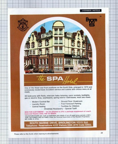 (5809) The Expanse Hotel Bridlington / The Spa Hotel N Atha - 1973 Clip