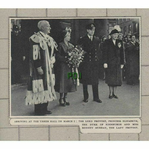 C239) Usher Hall Lord Provost Miss Rodney Murray - 1949