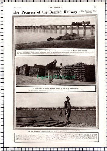 The Bagdad Railway Baghdad - 1913 Article