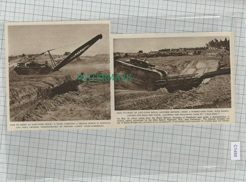 C1490) Royal Military Academy Sandhurst 32nd Assault Regt Camberley - 1949 Clip