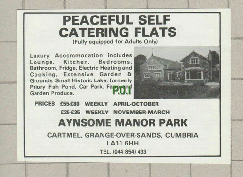 (5373) Aynsome Manor Park Cartmel Grange Over Sands - c.1970s Clip