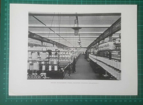 Smith's Woolcombing Works Bradford Yorkshire - c.1900 Book Print