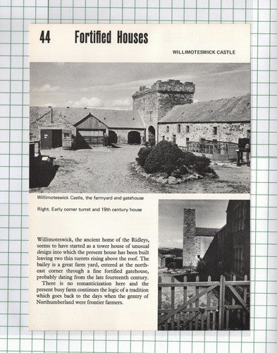 Willimoteswick Castle Northumberland - 1969 Cutting / Print