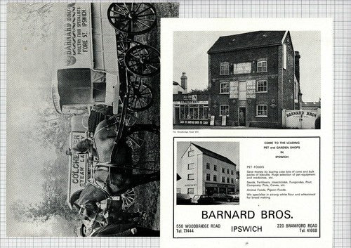 (6138) Barnard Bros Brothers Corn Chandlers Ipswich - 1975 Article