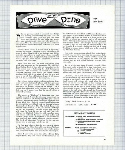 (6304) Dudley's Brew House Kingsbridge Devon John Dudley - 1968 Article